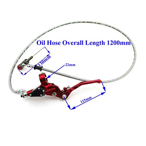image for TC-Motor Red 1200mm Line Hydraulic Clutch Handle Lever Master Cylinder
