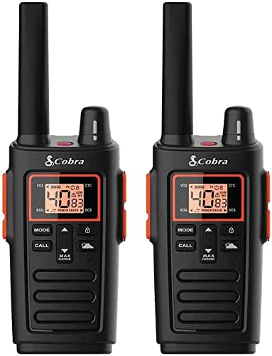 RX380 Walkie Talkies (2-Pack), 40 Pre-Programmed Channels