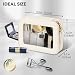 Prite Clear Makeup Bag with Gift Box Waterproof Cosmetic Case Travel Toiletry Bag Car Essentials with Double Zippers (Beige)
