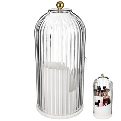 Boîte de rangement pour pinceaux LIFKOME rotative pour sublimer votre routine coiffeuse