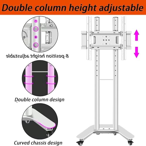Soporte móvil para TV 32-60 pulg altura regulable miniatura 4
