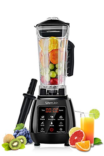 WantJoin Countertop Blender Professional Blender for Shakes, Smoothies,Puree, Bisque,hummus,Anti-drop PC Pitcher Blender