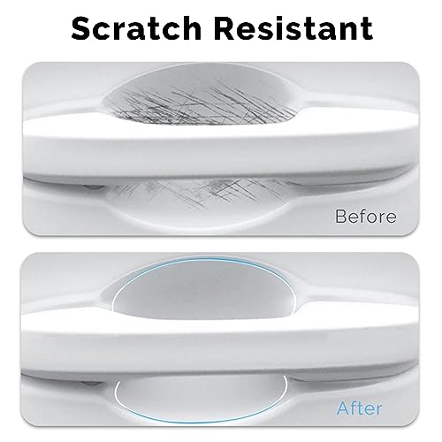 10pcs Clear Car Door Handle Scratch Potector TPU Car Door Sticker Universal Protective Films for Vehicles (Clear) - Image 3