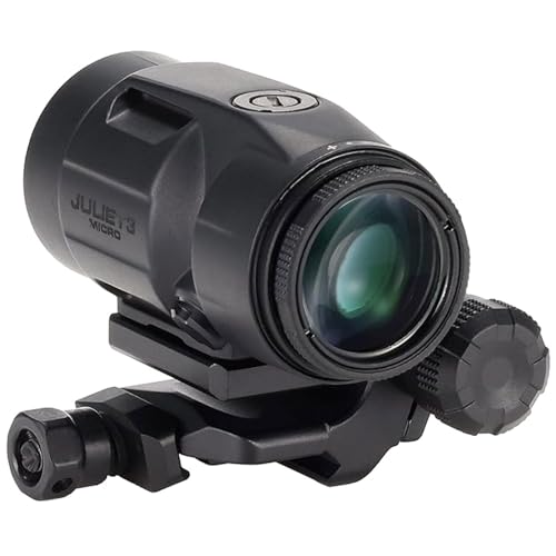 Sig Sauer Juliet3-Micro 3x22 mm Durable Ultra-Compact Lightweight Waterproof Fogproof Magnifier | Push-Button Mount with Spacers