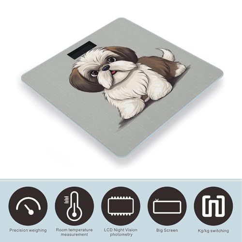 Báscula Digital de Baño con Diseño Shih Tzu Dog miniatura 3
