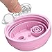 Chicco Rim Spout Trainer Spill Free Bite Poof Rim Baby Sippy Cup 9oz, Pink/Purple, 9m+ (2pk)