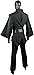 Tunic Costume Adult Men Tunic Robe Cosplay Halloween Costume Hooded Uniform Full Set Cloak Outfit (Black, Large)