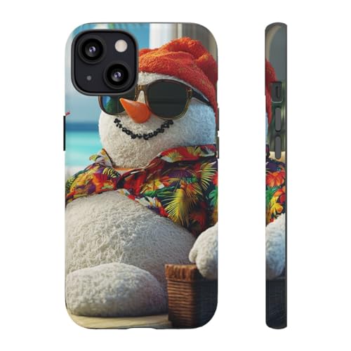 Coque iPhone 13 bonhomme de neige hawaïen le cadeau idéal pour un anniversaire