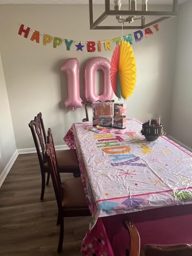 Image of Number Balloons 1 Balloon Pearl Pink for 1st Birthday Decoration, 40 inch | Saturated Color, Large 40 in, With Straw & Hanging Hole, For Back-to-School Season, Wedding, Christmas, New Year, Anniversary