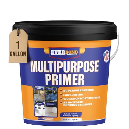 Multipurpose Primer - Primer for Roof Coatings - Use on EPDM Rubber, Wood, Fiberglass, Concrete, and Metal Surfaces - Easy to Apply on RVs, Campers, and Trailers - 1 Gallon