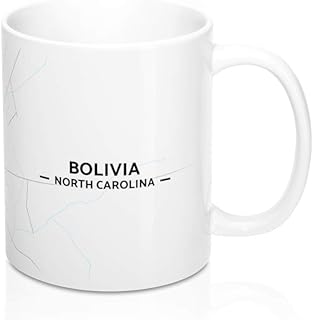 Bolivia, North Carolina NC Map Mug (11 oz)