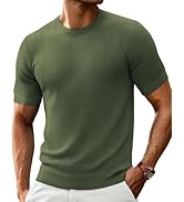PJ PAUL JONES Men's T-Shirts Crewneck Short Sleeve Tee Textured Knit Pullover Tops