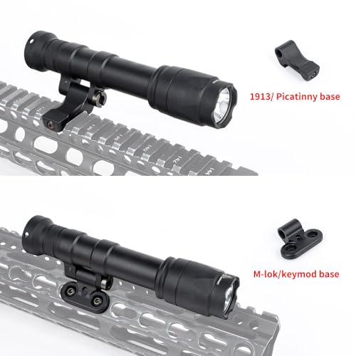 Lampe torche tactique LED M640C rotative à faisceau réglable et support interchangeable - 4