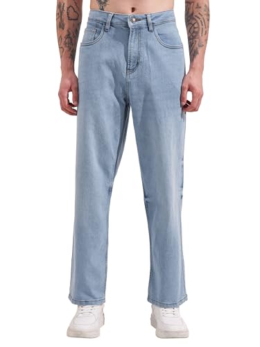 Image of Highlander Men's Straight Relaxed Fit Jeans | Stretchable | Everyday Comfort & Style| Jeans for Man|Premium Cotton Blend