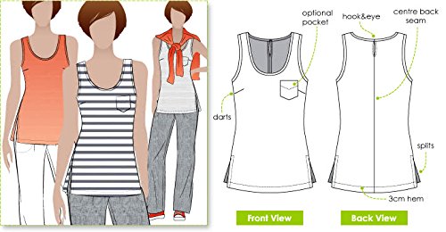 Style Arc Sewing Pattern - Annie's Cami (Sizes 18-30)