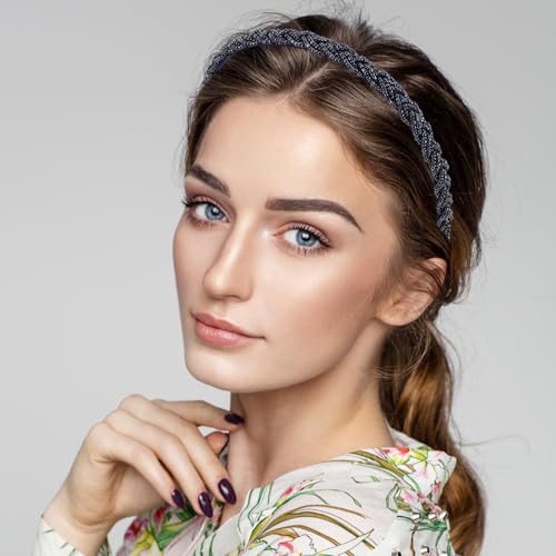 Diadema trenzada con cuentas CLISPEED pack de 8 piezas de hierro para peinados de novia 7
