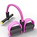 Home Gyms Fitness Pedal Exerciser Tummy Trainer 4 Tubes Fußpedal Pull Rope Sit-up Bodybuilding Expander Pedal Resistance Band for Pilates, Fitness, Yoga und andere Trainings