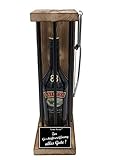 Geschenke zur Geschäftseröffnung Glückwünsche Eiserne Reserve Baileys Black Edition incl. Notsäge Text s/w Zur Geschäftseröffnung alles Gute Likör (1 x 0.7 l)