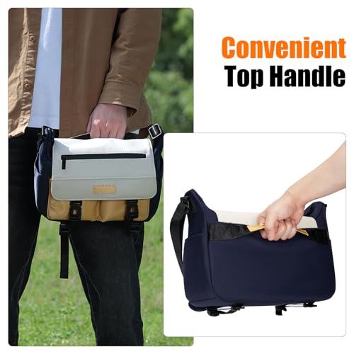 Bolso bandolera impermeable para cámara DSLR compacto miniatura 7
