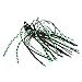 Ddewing Bait Grass Blocking Anti Hanging Bearded Man Fish Hook Bait Freshwater Bass False Bait Leaf Spinnerbait Anti Hanging Bottom Fishing for Fresh Sea Bass(Black)