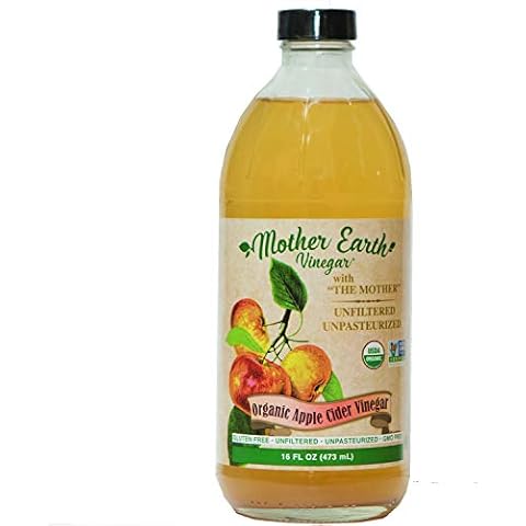 Mother Earth, Organic Apple Cider Vinegar with The Mother, Fresh Pressed Organic Apples, OACV, ACV, Raw, Unpasteurized, Unfiltered (1/16oz Glass Bottle) Cover