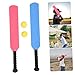Abaodam 1Set Cricket Bat Lightweight Plastic Bat for Baseball and Cricket Sports Equipment for Indoor and Outdoor Family Fun