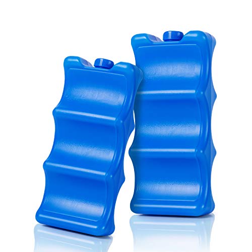 Image of Teamoy Breastmilk Ice Pack (Pack of 2), Bottle Ice Packs for Breastmilk Storage and Breastfeeding Working Mom, Large