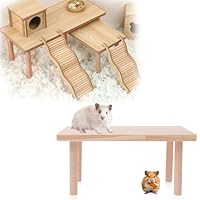 SZSMW Hamster Plattform - Hamster Etage - Hamster Spielzeug Plattform - Geeignet FüR Hamster,Kaninchen,Meerschweinchen,das Schneiden Ist Ordentlich Und Glatt und Wird Ihrem Haustier Nicht Schaden (M)