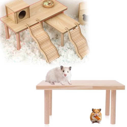 SZSMW Hamster Plattform - Hamster Etage - Hamster Spielzeug Plattform - Geeignet FüR Kaninchen Meerschweinchen das Schneiden Ist Ordentlich Und Glatt und Wird Ihrem Nicht Schaden (M)