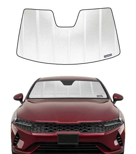 Pigenius Windshield Sun Shade for 2021-2025 Kia K5. Front Window Sunshade with Storage Bag