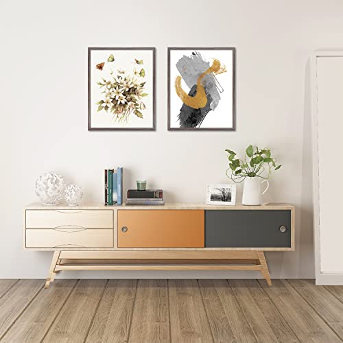 Golden State Art, 16X20 Picture Frame - Ivory Mat For 11X14 Photos - Grey Wood Grain Style - Wall Display - Great For Poster, Weddings Photos, Family Pictures, Memories, Gift #TOP7