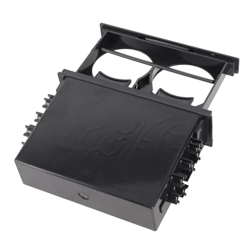 Porte-gobelet 1 DIN multifonction avec boîte de rangement double couche en ABS