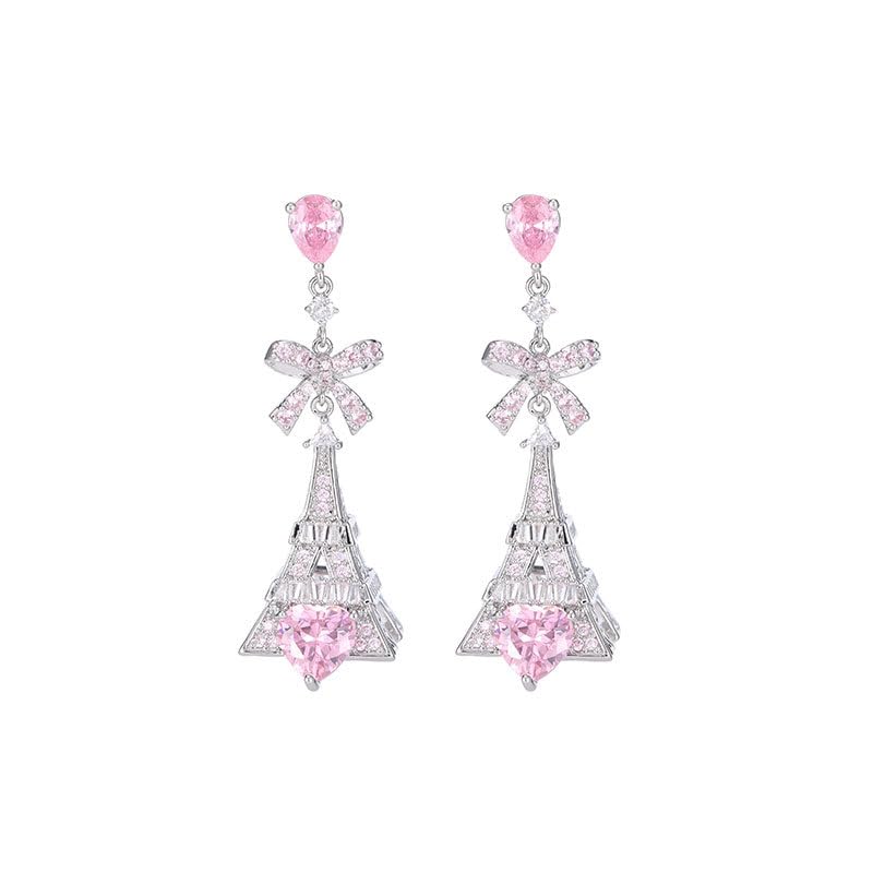 Boucles d'oreilles moissanite en or 14K au savoir-faire lourd de luxe pour mariage