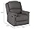 GDFStudio Jemma Tufted Fabric Swivel Gliding Recliner Chair from GDFStudio