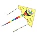 Cartoon Kite, Yellow Bottom Colorful StripesPortable Children Lovely Cartoon Kite modello di sorriso Aquiloni giocattolo per la famiglia Outdoor Play