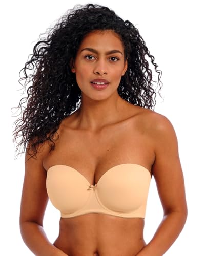 Model wearing Freya Deco Strapless Bra.