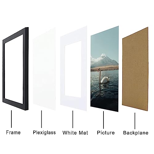 RUN HELIX Wooden A3 Picture Frame - A3 Frame with Plexiglass - A3 Black Frame for Wall Mount - Picture Frame for Family Display Pictures Wall Gallery Photo Frames- 29.7x42 cm (Black) - Image 2