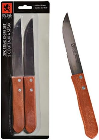 Royal Norfolk Stainless-Steel Steak Knives, Set of 4