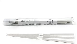 Dental Polishing Strips Stainless Steel 6 MM Med Grit (One Side) 12/Box