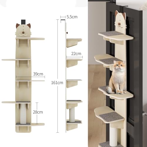 Étagère à chat suspendue gain de temps et d'espace pour petits salons - 8
