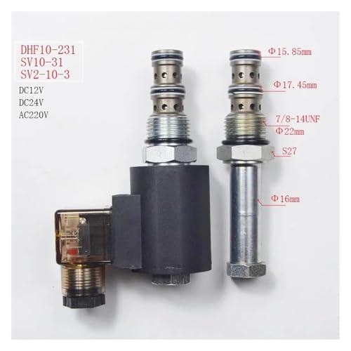 Électrovanne hydraulique SV2-10-3 à commutation rapide G3/8 pour circuits fluides - 4