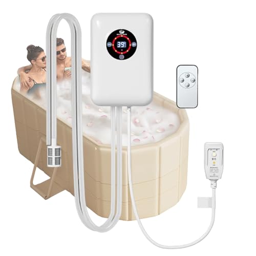 Tauchsieder Mit Thermostat, Badewannenheizung, Präzise Temperaturregelung Von 30-43°C Badewannen Heizung Warmwasser ThermostatWhite,22 * 14.8 * 7.5CM
