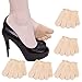 REKYO 10 Paar Baumwollsocken Toe Topper für Frauen Peep Toe Socken Vorfuß Socken Deckel eine halbe Handfläche Zehensocken für Pumpen und Erbsen Schuhe (10-skin-all)