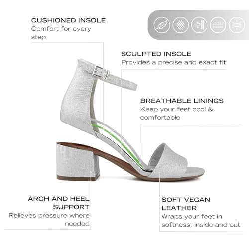 NAUTICA Women's Ankle Strap Low-Chunk Pump Sandal: Elegant Low-Block Heel Dress Shoe for Stylish Comfort-Yona2