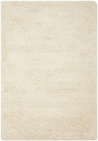 SAFAVIEH California Shag Collection Area Rug - 6'7" x 9'6", Ivory, Non-Shedding & Easy Care, 2-inch Thick Ideal for High Traffic Areas in Living Room, Bedroom (SG151-1212)