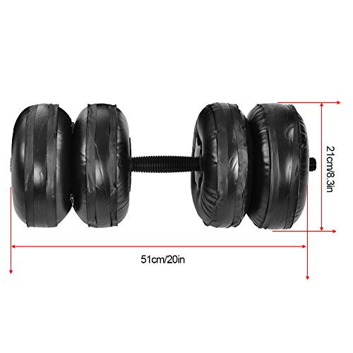 Jadeshay Dumbbells voor onderweg, verstelbare, tot een gewicht van 25 kg te vullen dumbbells, trainingsapparatuur voor… - Afbeelding 5