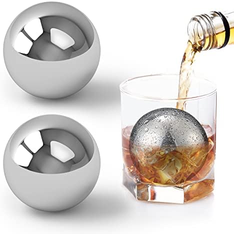 Aiizun Whisky Stones Set - 8 Scotch Rocks With Bottle Stopper For Bourbon & Spirit Drinkers