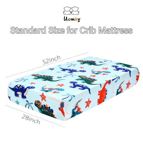 Image of UOMNY Crib Sheet,Boys Girls Crib Sheets Baby Sheet for Standard Crib and Toddler Mattresses Nursery Bedding Sheet Crib Mattress Sheets for Boys and Girls 1 Pack Toddler Sheet