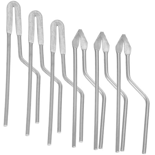 OSALADI Puntas Para Pirograbador De Alta Impedancia De Hierro, Kit De 6 Puntas (3 De Número 6 y 3 De Número 7) Para Trabajar Madera y Manualidades, Herramientas Para Pirograbado De Precisión