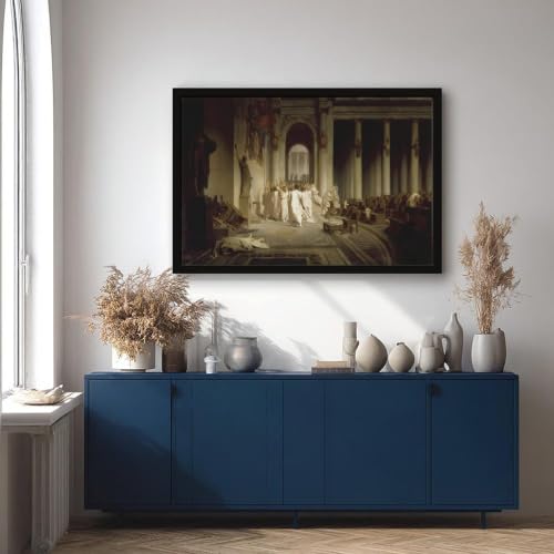 La Mort de César impression sur toile cadre à suspendre bureau 20x30